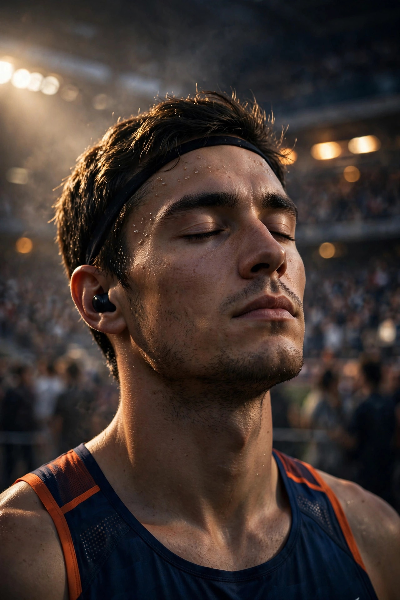 athlete using visualization technique to build mental resilience