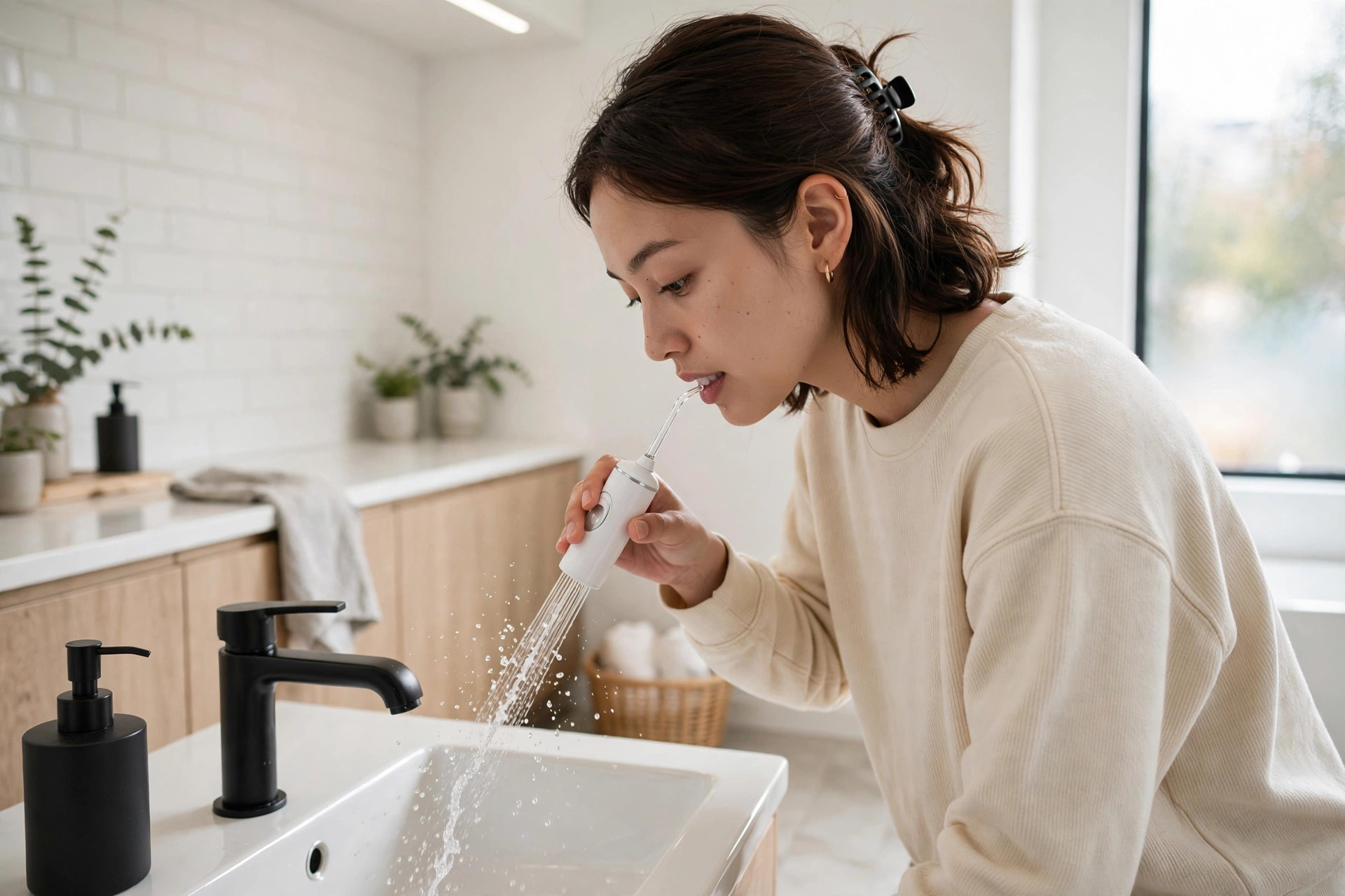 sensitive teeth care routine with desensitizing toothpaste
