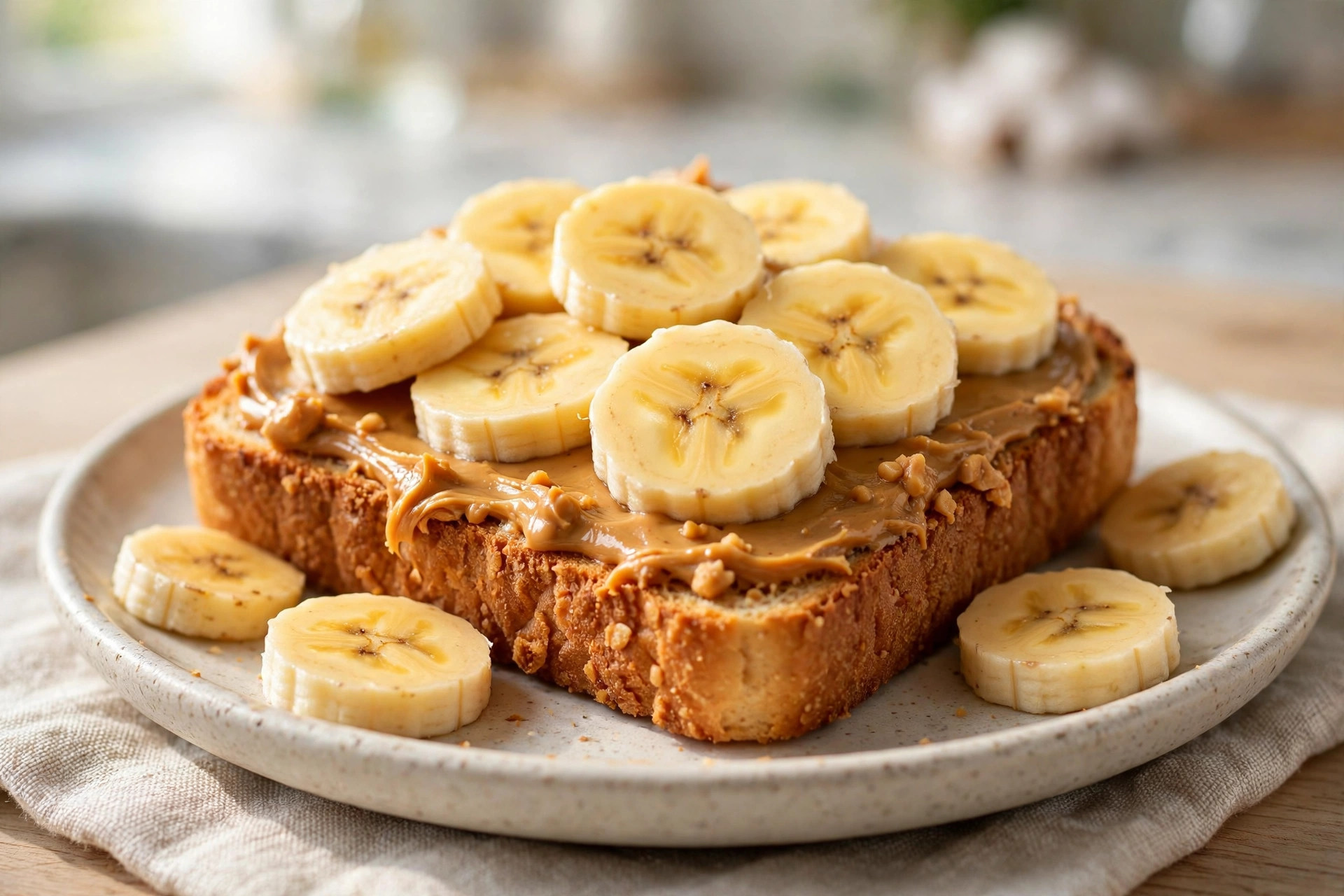 banana and peanut butter toast pre-workout meal