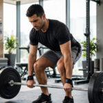 Weekend warrior workouts — athlete performing a barbell deadlift during a Saturday strength session