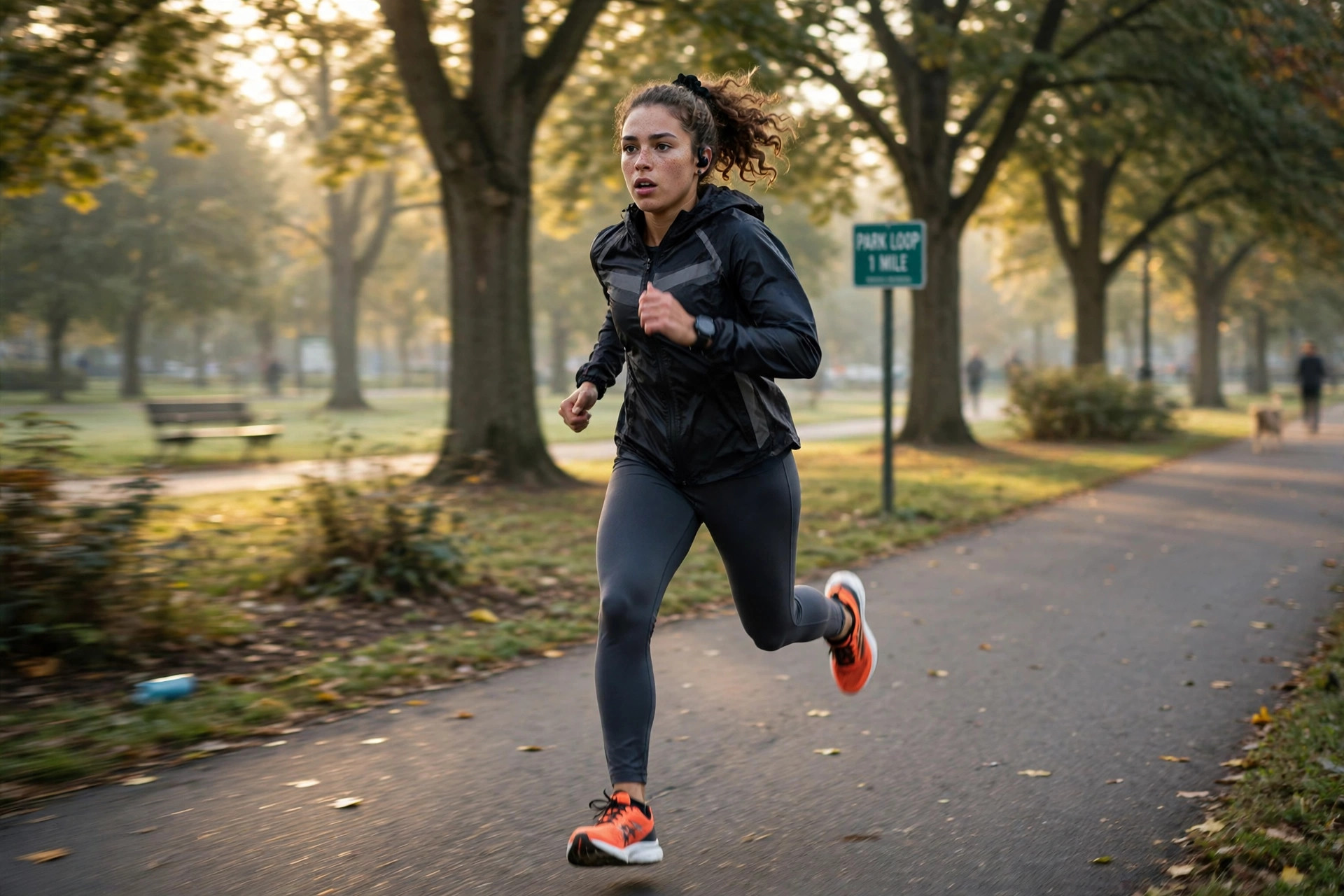 Weekend warrior workouts — Sunday morning outdoor interval run for conditioning