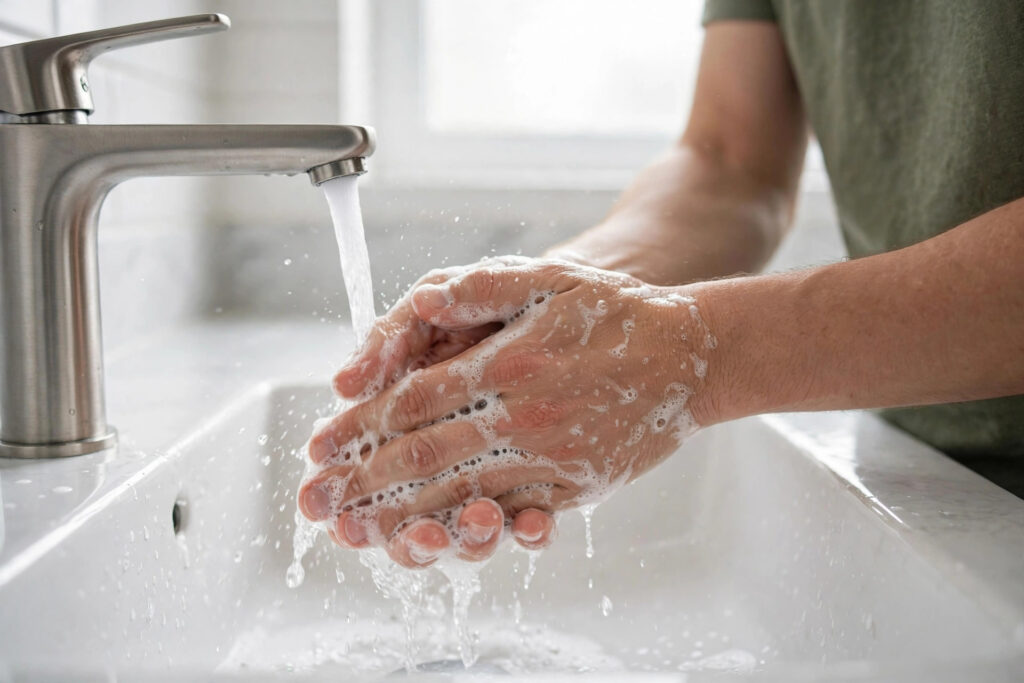 Handwashing with soap and water — is pneumonia contagious prevention