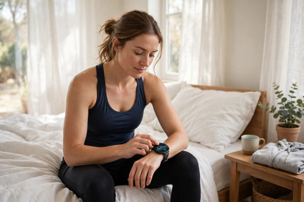 sleep efficiency athletes morning HRV recovery